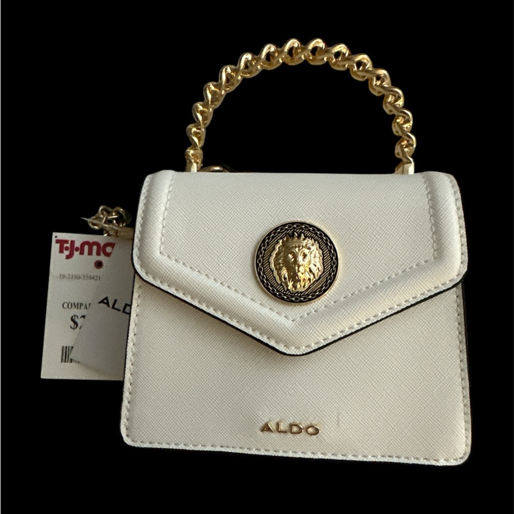ALDO White and Gold Women's Bag